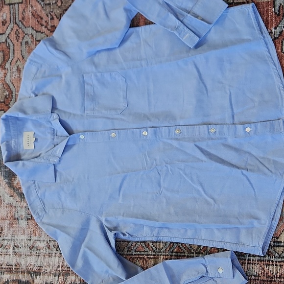 Sezane Blue Tomboy Button Down Shirt SZ 40 - Picture 4 of 4
